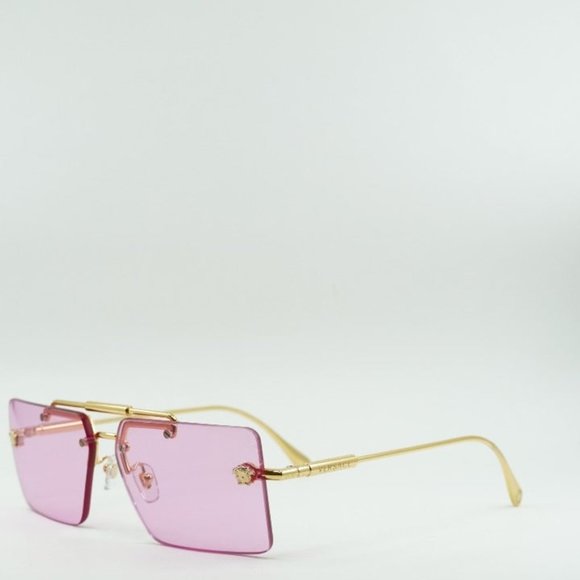 Versace Accessories - Gold and Pink Sunglasses